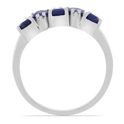 BUY STERLING SILVER NATURAL BLUE SAPPHIRE MULTI GEMSTONE RING